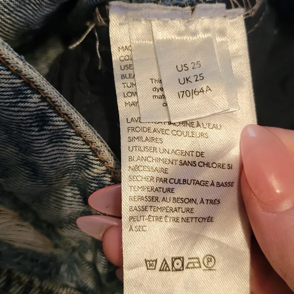 Free People We The Free Distressed Jeans Size 25 - Picture 4 of 12